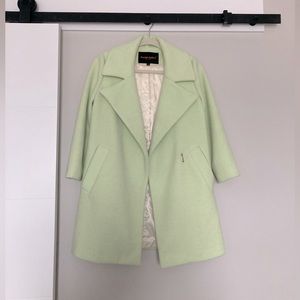 Ladies Cute green Wool coat.